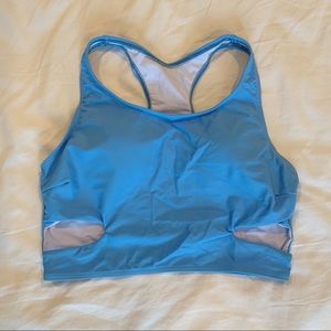 Beachsissi Blue Swimsuit Top with Cutouts
